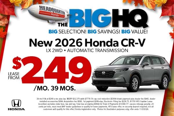 <center>New 2026 Honda CR-V LX 2WD</center>