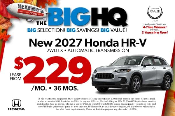 <center>New 2027 Honda HR-V 2WD LX </center>