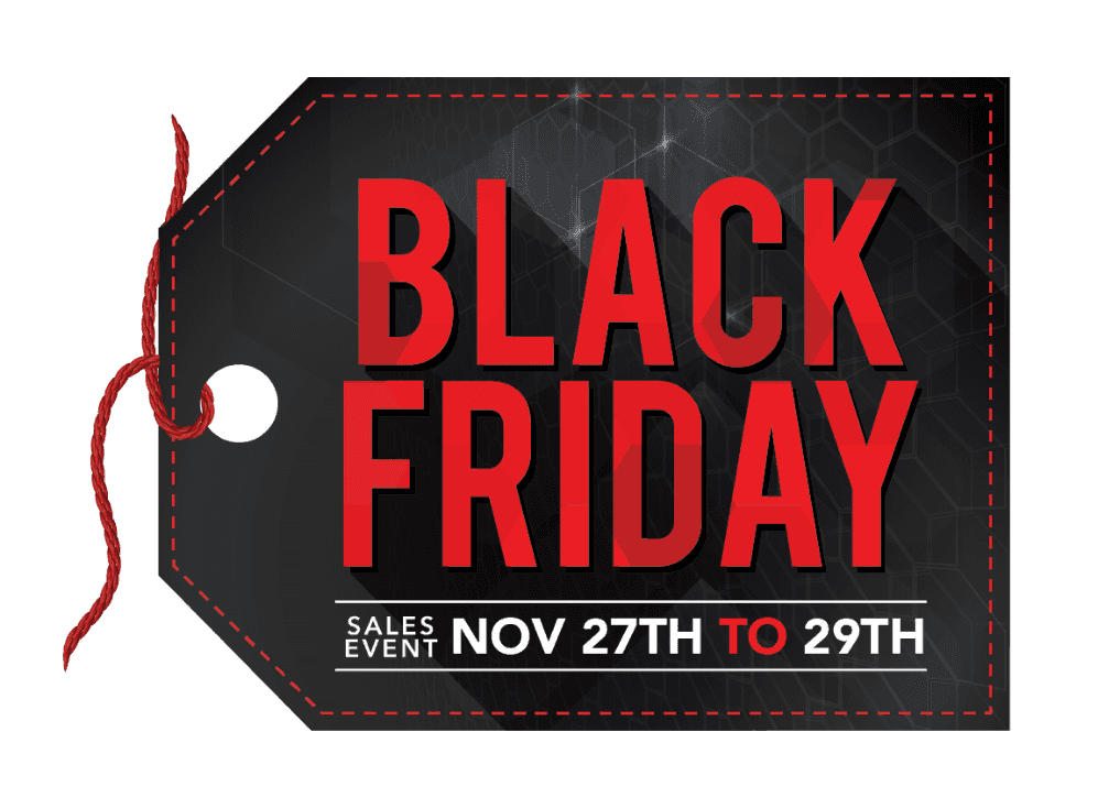 Black tag with black firday