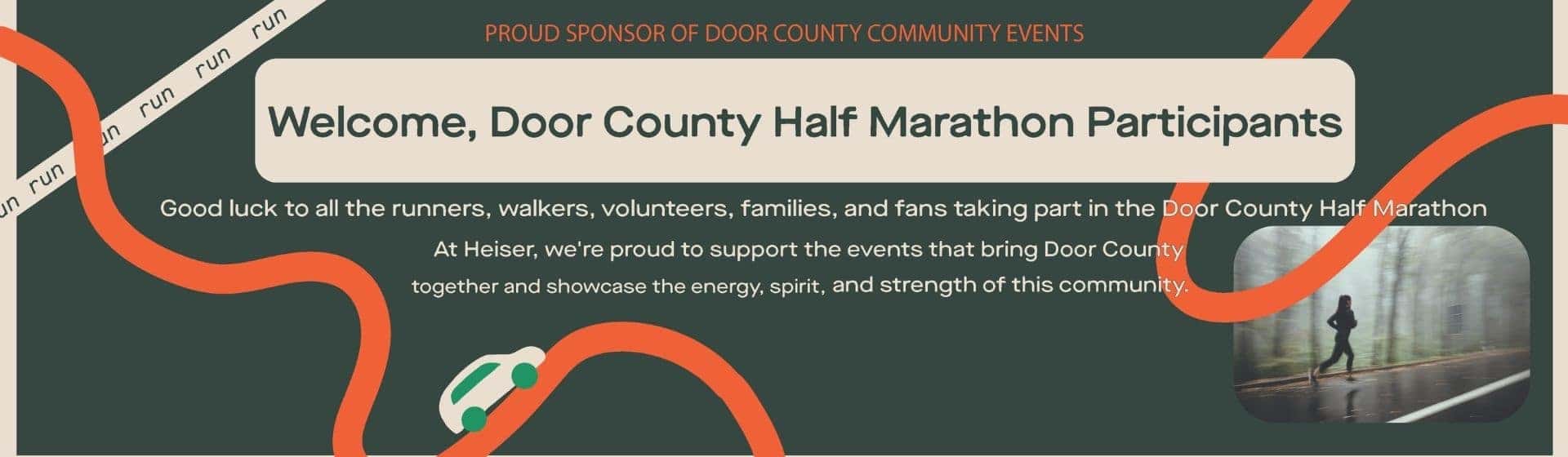 Welcome Door County Half Marathon Participants