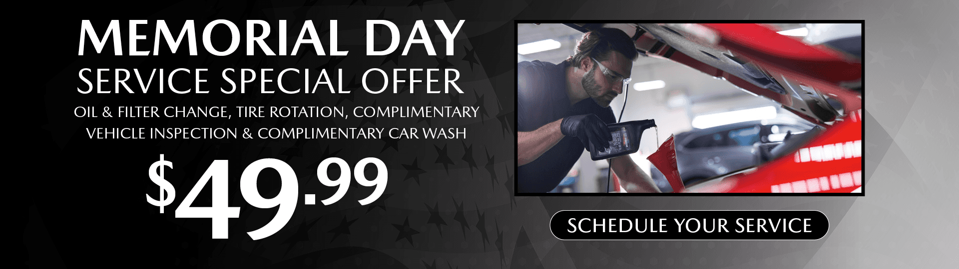 Memorial Day Service Special Offer