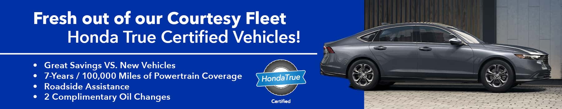 Low Mile Courtesy Cars at Honda East Cincinnati