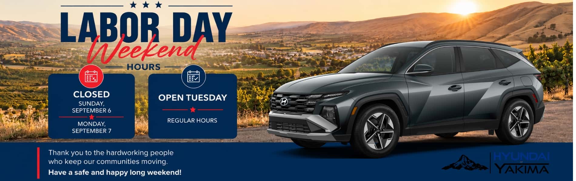 Labor Day Weekend Hours