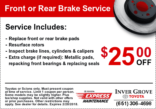 Genuine Toyota Brakes Inver Grove Heights Inver Grove Toyota