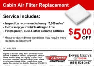 coupon-toyota-cabin-air-filter-service