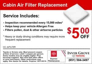 coupon-toyota-cabin-air-filter