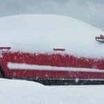Car Covered in Snow