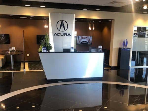 Island Acura lobby area