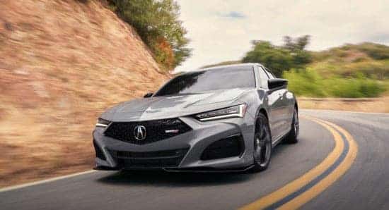 2025 Acura TLX in showroom
