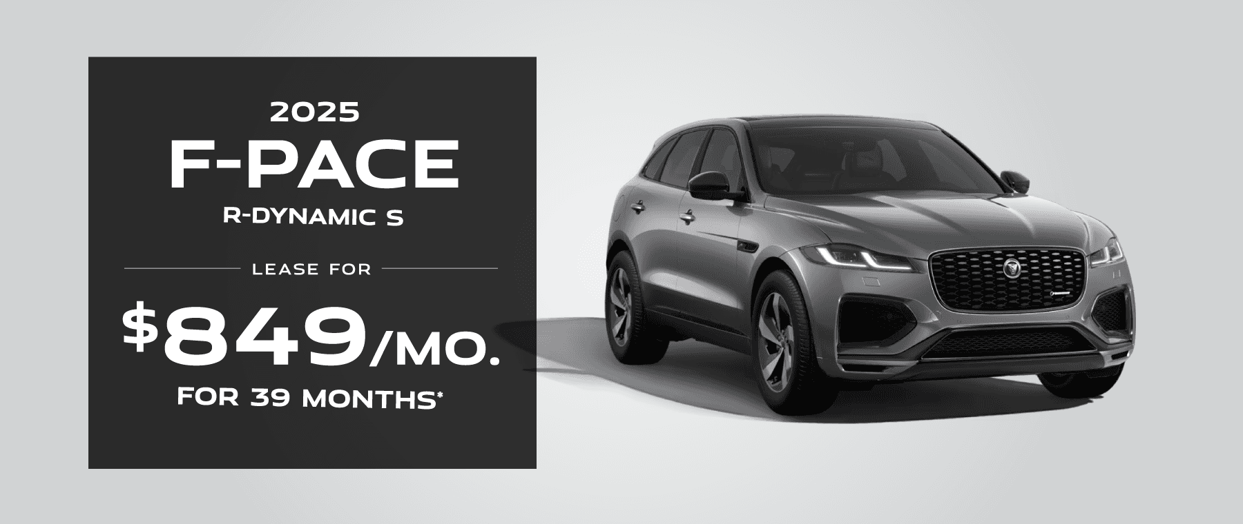 2025 F-PACE R-DYNAMIC S Lease For $849 per Month For 39 months