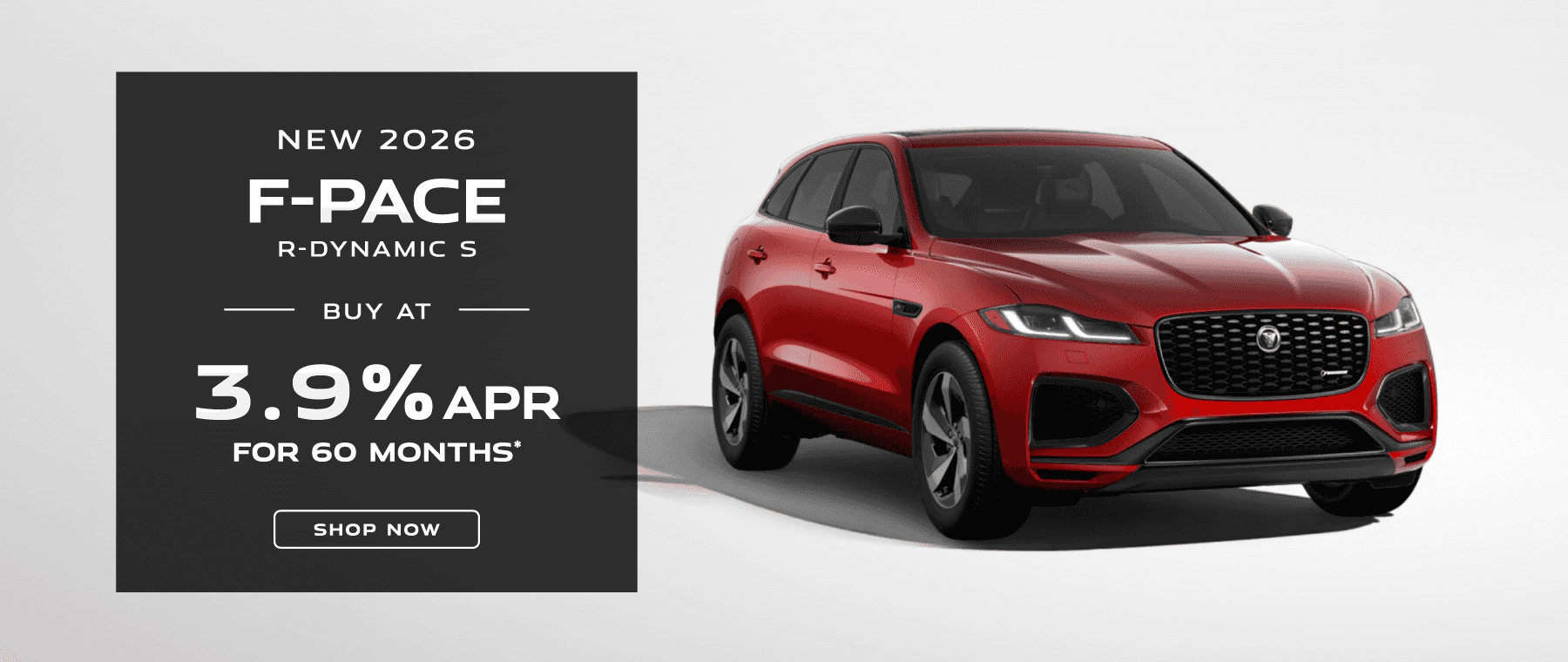 2026 F-PACE R-Dynamic S : Buy at 3.9% APR for 60 months
