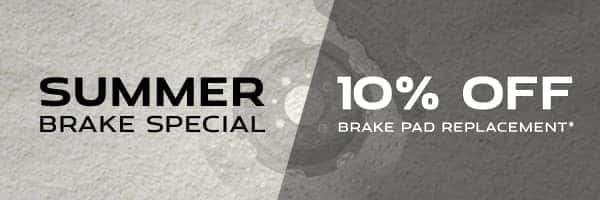 Summer Brake Special | 10% off brake pad replacement