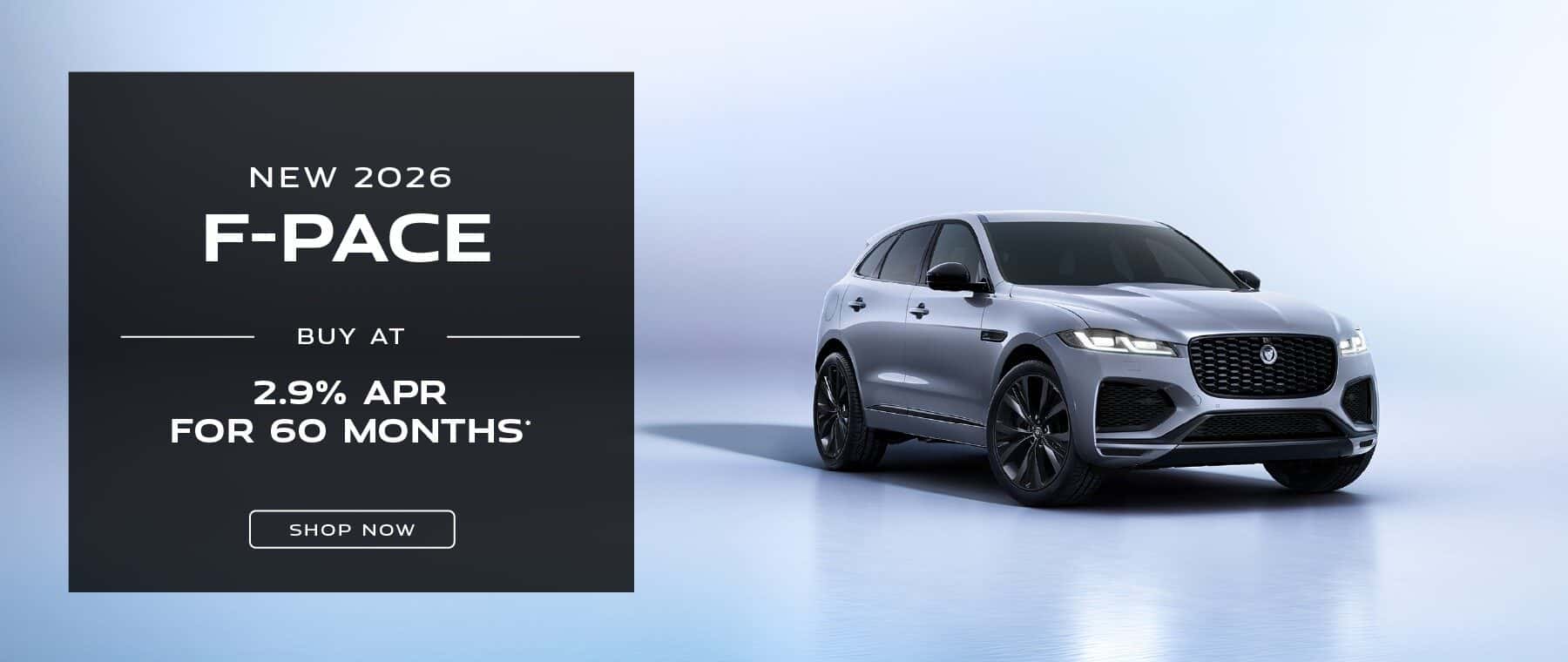 2026 Jaguar F-Pace: 2.9% APR for 60 months*