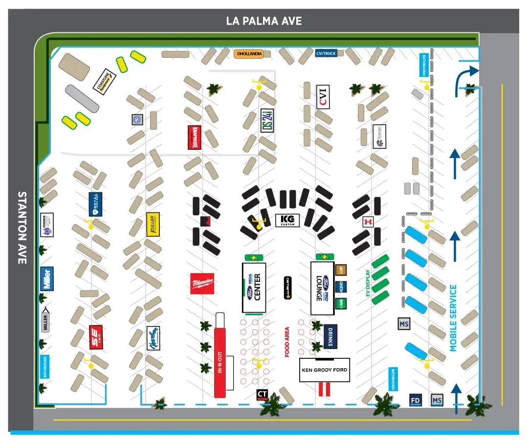 Ken Grody Ford Fleet Solutions Expo event map
