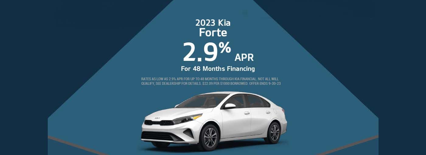 2.9% APR on in stock 2023 Forte