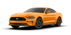 Orange 2018 Ford Mustang