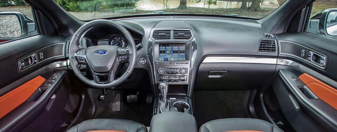 The high tech interior of the 2019 Ford Explorer
