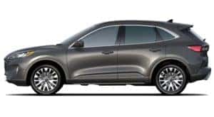 A grey 2020 Ford Escape is facing left.
