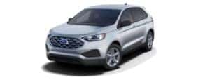A silver 2020 Ford Edge is angled left.