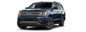 A blue 2020 Ford Expedition is angled left.