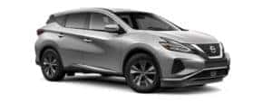 A silver 2020 Nissan Murano is angled right on a white background.