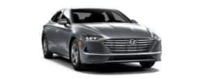 A grey 2020 Hyundai Sonata is facing right.
