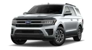A silver 2023 Ford Expedition is angled left.