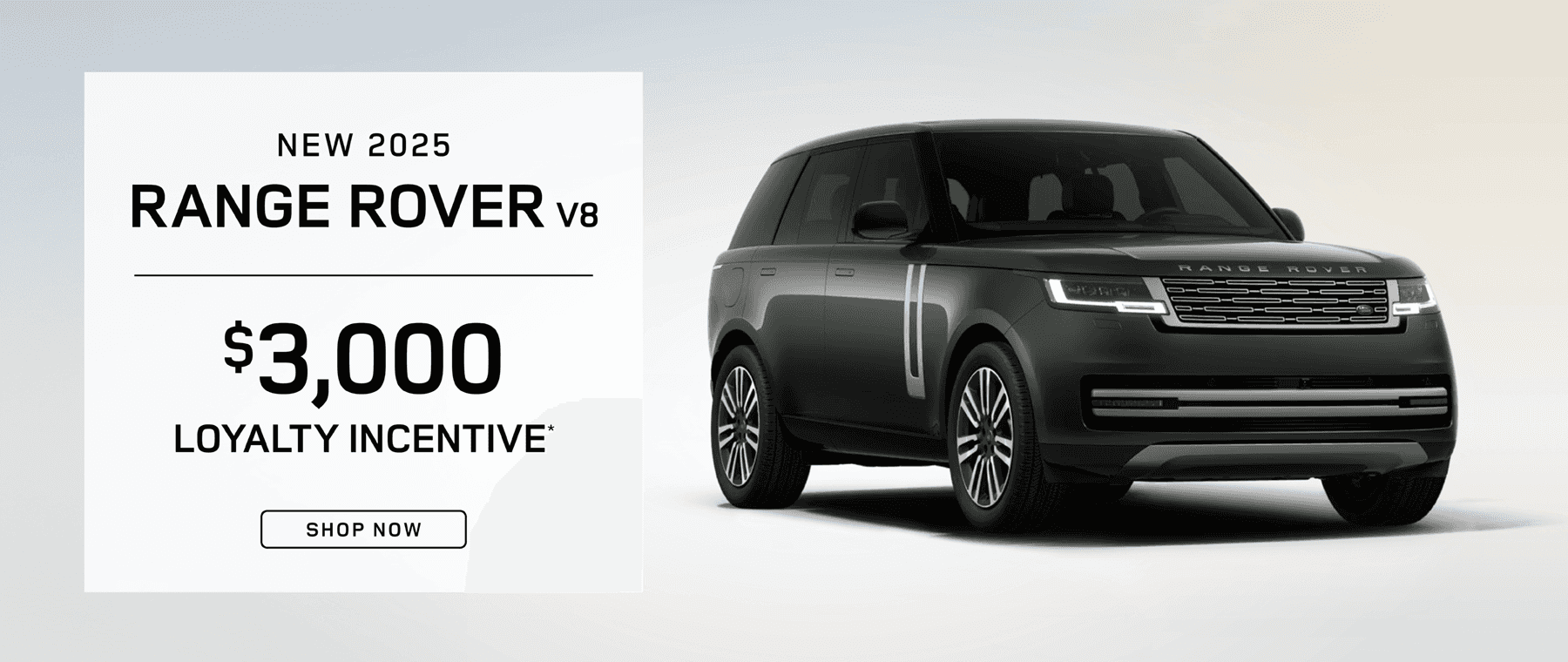 2025 Range Rover V8 : Get $3,000 in LOYALTY