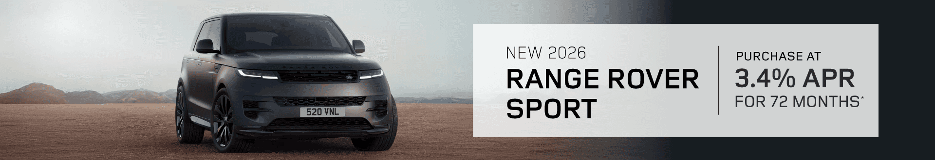 2026 Range Rover Sport : Buy at 3.4% APR for 72 months