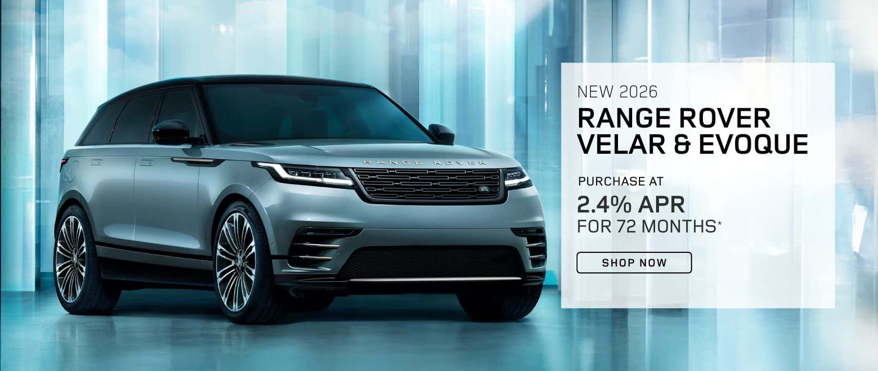2026 Range Rover Velar & Evoque 2.4% for 72 months