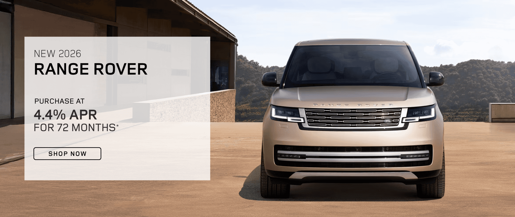 2026 Range Rover 4.4% for 72 months