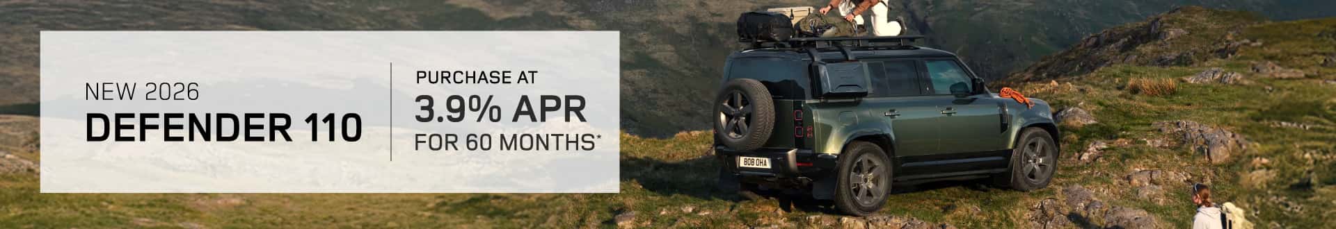 2026 Land Rover Defender 110: 3.9% APR for 60 months