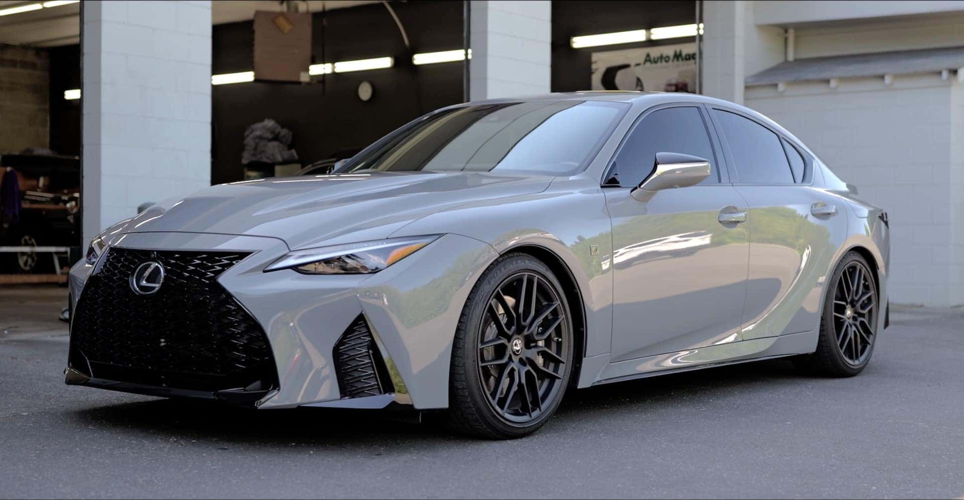 Freshly detailed Lexus IS at the Liberty Bay Auto detail center in Poulsbo, WA