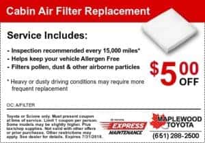 Toyota Cabin Air Filter