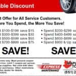service coupon-variable-discount-savings