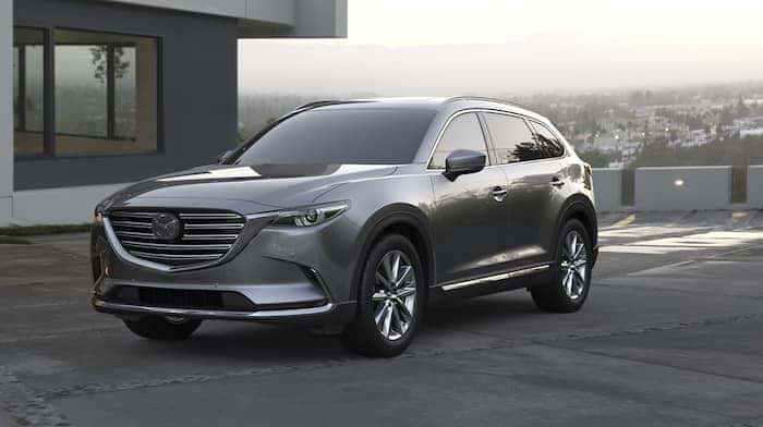 2019 CX-9 parked near house with view of city in background