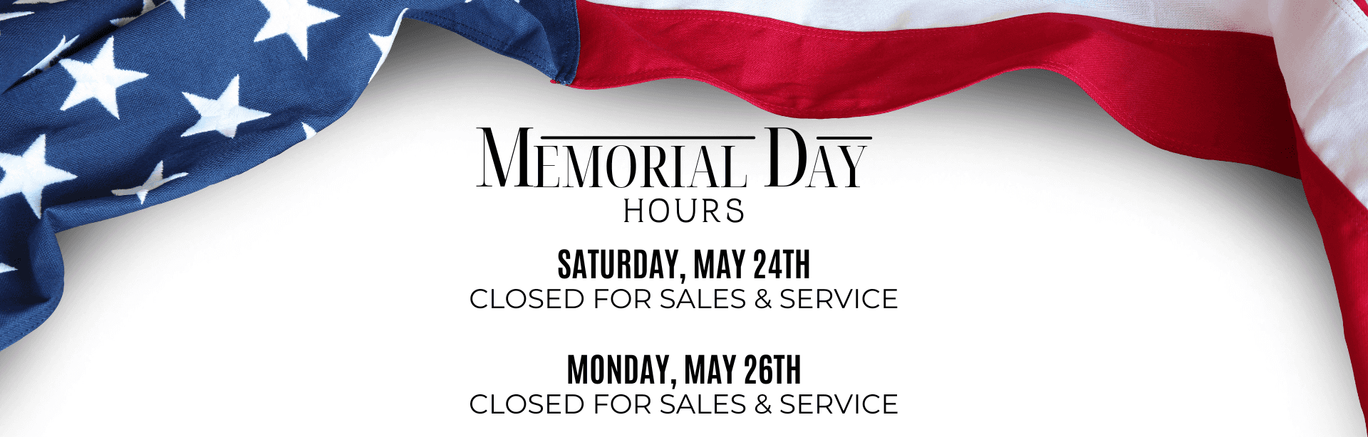 Memorial Day Hours for Metro Toyota in Kalamazoo, MI