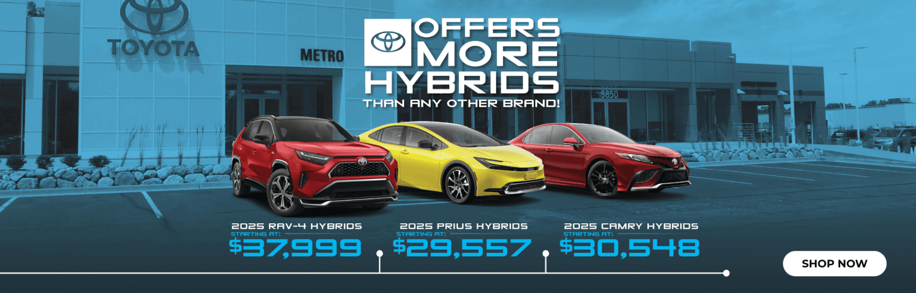 2025 Toyota hybrid lineup at Metro Toyota in Kalamazoo, MI