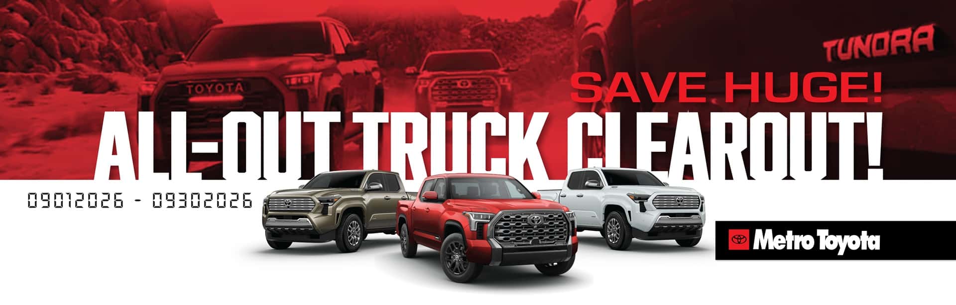 All Out Truck Clearout Truck Sale 2026