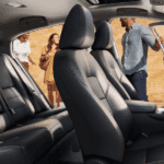 2020 Nissan Sentra interior seating with doors open