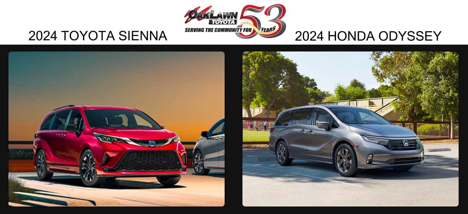 2024 Toyota Sienna vs the 2024 Honda Odyssey
