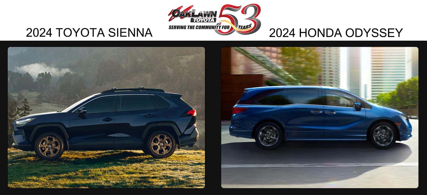 2024 Toyota Sienna vs the 2024 Honda Odyssey