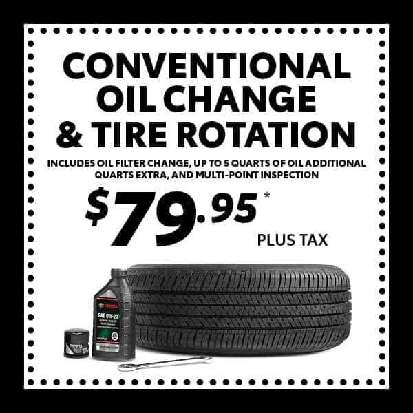 Conventional Oil Change and Tire Rotation - $79.95