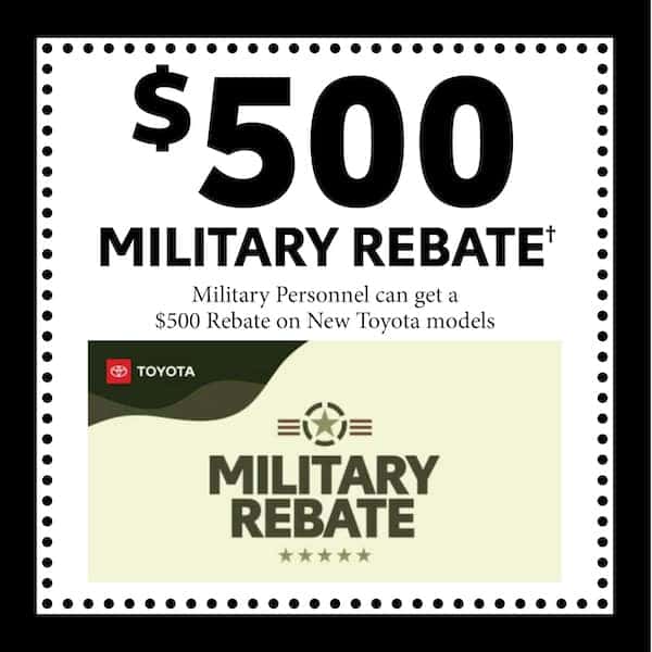 $500 Military Rebate