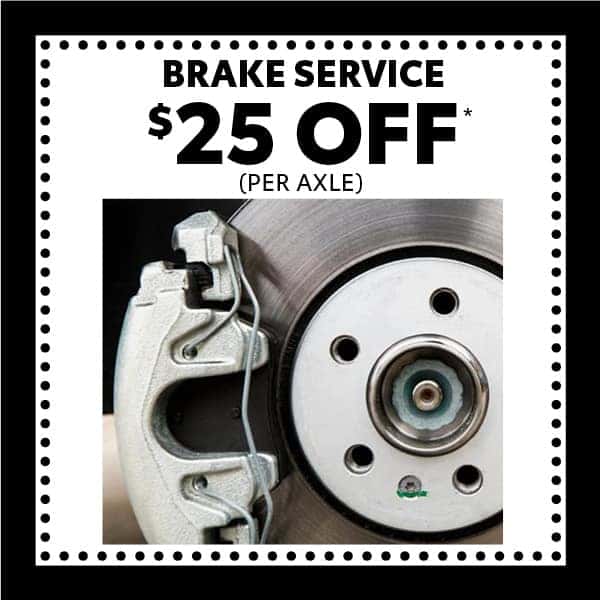 Brake Specials $25 off (per axle)