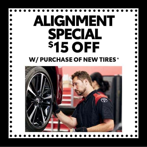$15 off Alignment Special