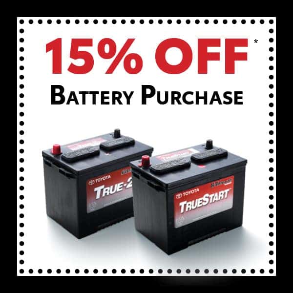 15% Off Battery Purchase