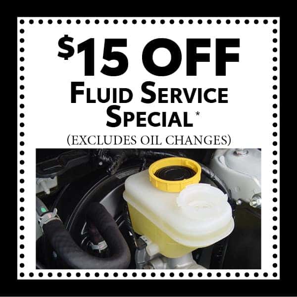 $15 Off Fluid Service Special