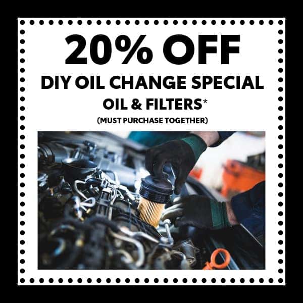 20% Off DIY Oil Change Special