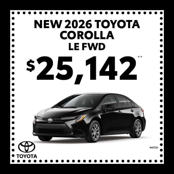 New Toyota corolla